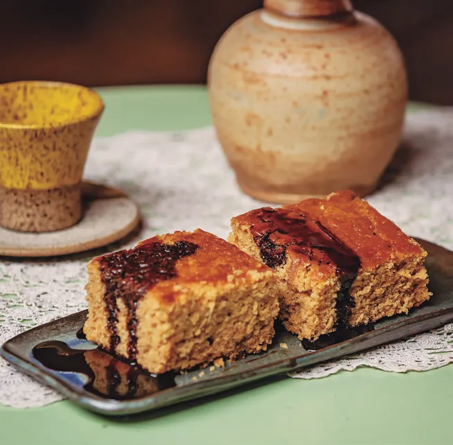 Cuscuz de Tapioca com Coco e Melado