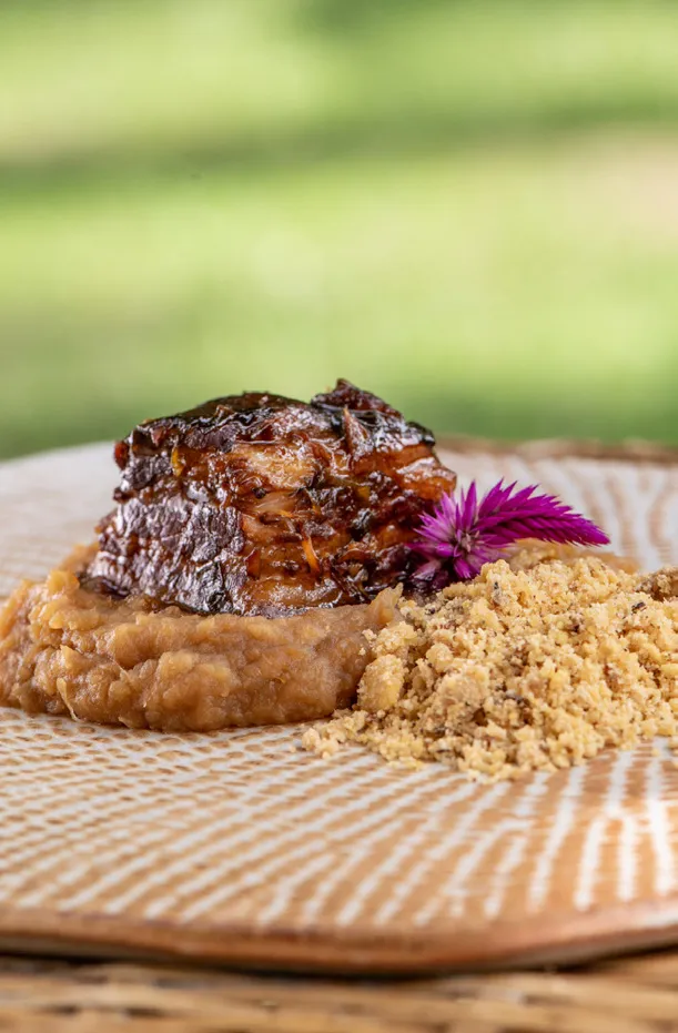 Tapioca Recheada com Queijo Coalho e Goiabada